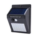 Luminaria Solar Jardim Parede 30 Led Sensor Movimento Gt512