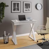 Escrivaninha Mesa De Estudos Para Notebook Veneza Ii Branco