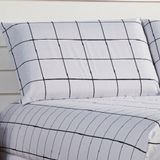 Jogo De Lençol Lines Casal Micropercal 180fios 3 Peças - Branco