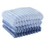 Cobertor Galaxy Queen Manta Ultrasoft Alto Relevo Degradê Super Macia - Sky - Azul