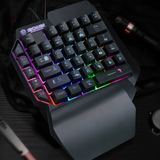Pequeno Teclado Mecânico De Uma Mão Conjunto De Teclado Esquerdo