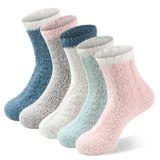 Meias Femininas De Inverno Fyc, Quentes, Grossas, Macias, Multicoloridas