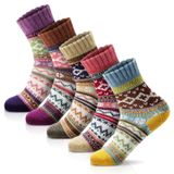 Meias Femininas De Inverno Fyc, Quentes, Grossas, Macias, Multicoloridas