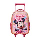 Mochila Escolar De Rodinha Minnie Disney 13240
