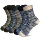 Meias Femininas De Inverno Fyc, Quentes, Grossas, Macias, Multicoloridas