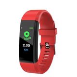 Rastreador De Fitness Smartwatch Heart Rate Waterproof Red