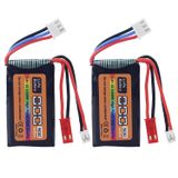 Bateria Moonzon 2pcs 7.4v Lipo 2s 800mah 50c Para Carro Scx24 Rc