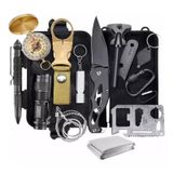 Kit De Sobrevivência, Ferramentas, 14 Em 1, Presente De Acampamento E Pesca Com Estojo