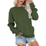 Moletom Pgands Feminino Com Gola Redonda E Manga Comprida, Blusa Casual