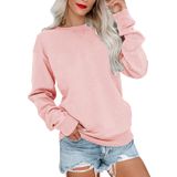Moletom Feminino Pgands Com Gola Redonda E Manga Comprida De Algodão