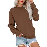 Moletom Pgands Feminino Com Gola Redonda E Manga Comprida, Blusa Casual