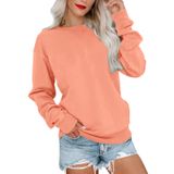 Moletom Feminino Pgands Com Gola Redonda, Manga Comprida, Casual, Solto