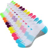 Meias De Tornozelo Eallco Womens Running Athletic, 6 Pares Com Almofada