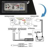Caixa Amplificada Automotiva Universal Cxs 200 Sub 8&#39;&#39;