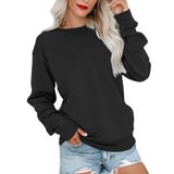 Moletom Feminino Bingerlily Casual De Manga Comprida Com Gola Redonda