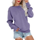 Moletom Feminino Bingerlily Casual De Manga Comprida Com Gola Redonda