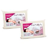 Travesseiro Viscoelástico Nasa Cervical Anatômico Nn2100 Kit C/ 2 Un (50x70) - Duoflex