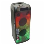 Caixa De Som Polyvox Xt660t Bluetooth Efeitos De Luzes 800w Preta
