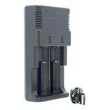 Carregador Duplo Sem Visor Baterias 26650 18650 Bivolt Mola