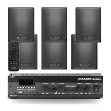 Kit Som Ambiente Bluetooth + 6 Caixas PS200 Pretas Frahm