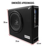 Caixa Amplificada Automotiva Mini Slim Cxms 200 8&#39;&#39;