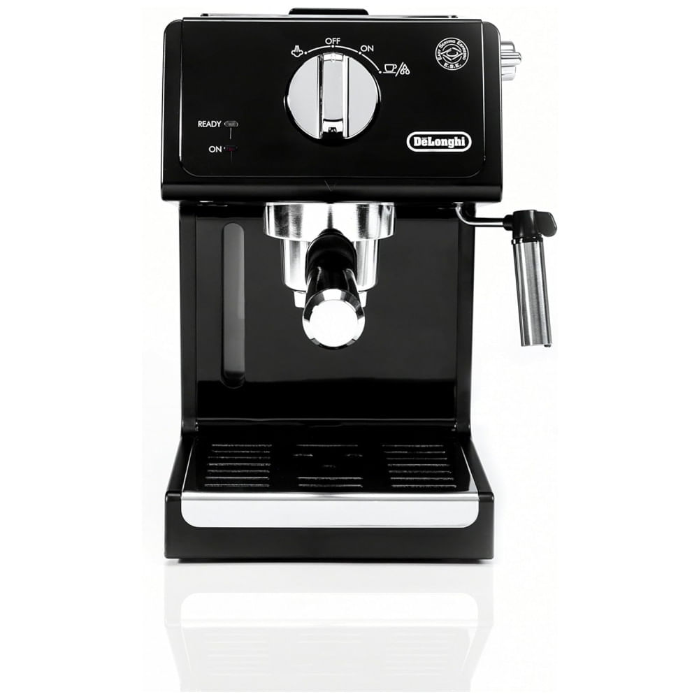 Cafeteira Eletrica Expresso 15 Bar, Aco Inoxidavel, 1100w, 110v, Delonghi Ecp3120, Preto