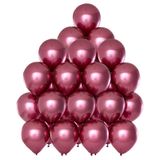 Bola Rosa Decoração P Festa N 5 Com 25 Unidades Bolo Balloon