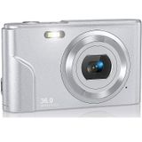 Câmera Digital 1080p 36.0 Mega Pixels Com Zoom Digital De 16x, Tela Lcd, Mini Câmeras Portáteis Para Estudantes Adolescentes (black)