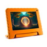 Tablet Multi Kid Pad Com Controle Parental Tela 7 Pol 4gb Ram 64gb Android 13 Quad Core + Case + Wi-fi - Nb412
