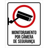 Kit 3 Placas Monitoramento Segurança Câmera 36x46