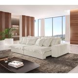 Sofá Luz Linho 02 Módulos De 80cm B25cm Meu Sofá Online A302 Linho Branco