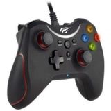 Controle Usb Com Fio Havit G169 Para Xbox 360, Pc, Ps3 Preto