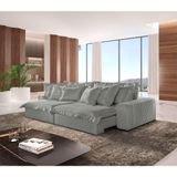 Sofá Luz Linho 02 Módulos De 80cm B25cm Meu Sofá Online A230 Linho Cinza