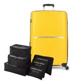 Mala Grande 32kg Espaçosa Material Premium Cadeado Tsa + Kit