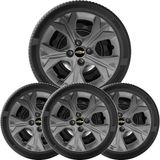 4x Calota Onix 2020 21 22 23 24 2025 Aro 14 Grafite 378cb
