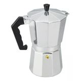 Cafeteira Italiana Expresso Faz 9 Xícaras Café Cinza