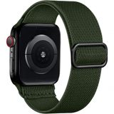 Lerobo Pulseira Trançada Para Apple Watch, Nylon Elástico, 38-49mm (verde Exercito Escuro)