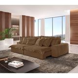 Sofá Luz Veludo 02 Módulos De 80cm B25cm Meu Sofá Online B016 Veludo Marrom