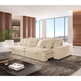 Sofá Luz Linho 02 Módulos De 90cm B25cm Meu Sofá Online A294 Linho Creme