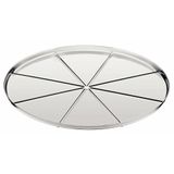 Forma Para Pizza Tramontina Em Aço Inox Com Vincos 30 Cm