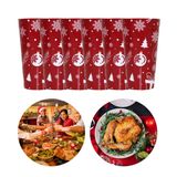 6 Copos Ceia De Natal Vermelho Linha Premium