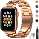 Fitlink Banda De Metal De Aço Inoxidável Para Apple Watch 38/40/42/44mm Faixa Da Pulseira De Link De Substituição Compatível Com Apple Watch Ser