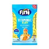 Bala Fini De Gelatina De Vitamina C Com Sabor De Banana 18g