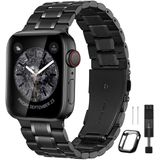 Bestig Compatível Para Apple Watch Band 38mm 40mm 42mm 42mm 44mm Premium Solid Solid Steel Steel Metal Replacement Sport Wristband Strap Strap Para