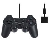 Controle Joystick Dualshock Para Ps2 Hoopson Preto