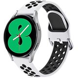 Lerobo Pulseiras Silicone 20mm P- Samsung Galaxy Watch (branca E Preta)