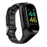 M1 Smart Watch Pulseira Bluetooth Fone De Ouvido Dois Em Um Esporte