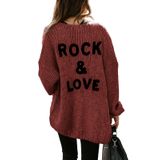 Cardigan Prettygarden De Manga Comprida Com Frente Aberta Para Mulheres