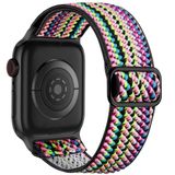 Lerobo Pulseira Trançada Para Apple Watch, Nylon, 38mm-49mm, Solo Loop (arco-íris)