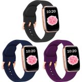 Pulseiras Esportivas Huoguo 3pcs Compatíveis Com Apple Watch 42 Mm 44 Mm 45 Mm Mulheres Homens, Substituição De Pulseira De Silicone Para Iw